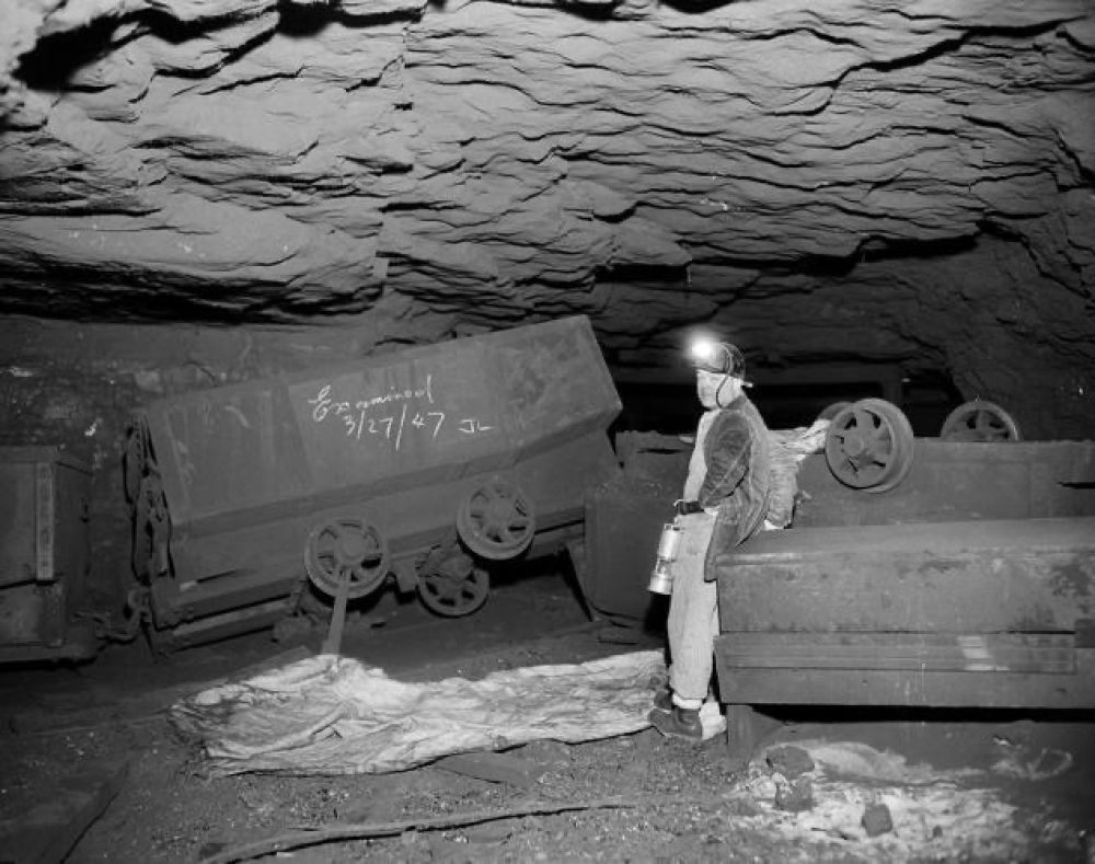 Mining Photo showcasing mining history in southern Illinois.